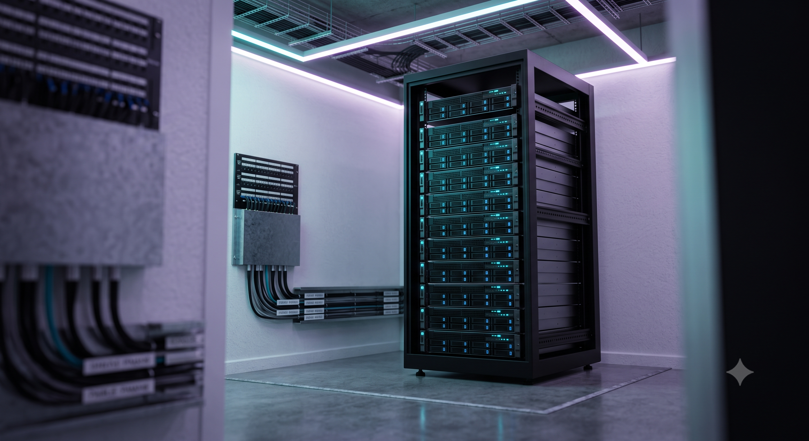 Nypples Industries Ascend GPU server rack in Trento colocation facility